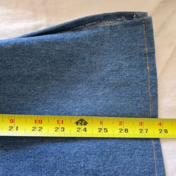 Anthropologie Maeve Denim Mini Dress Tunic Size M Shoulder Tie Boho Cottage - Picture 9 of 9